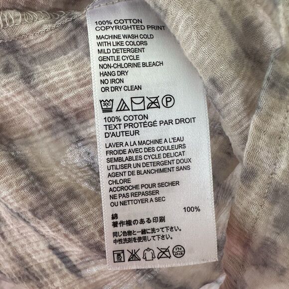 Tommy Bahama Lightweight Button Beach Roll Tab Shirt Small Beige Gray - Picture 10 of 10